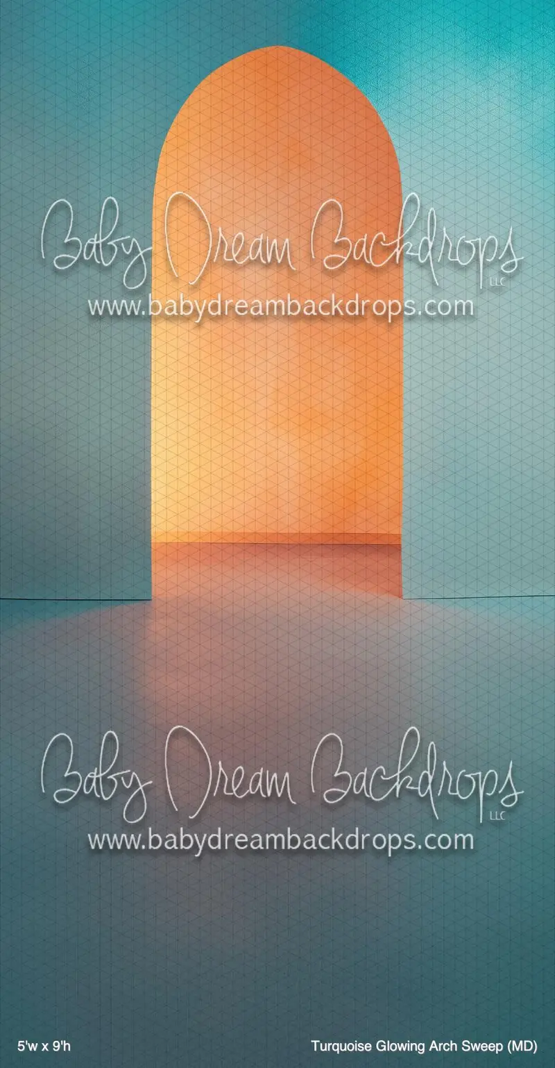 Turquoise Glowing Arch Sweep (Md) 1