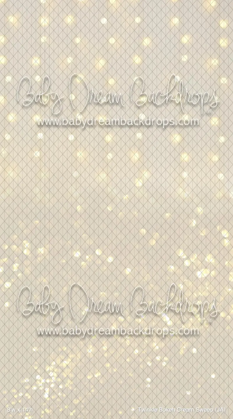 Twinkle Bokeh Cream Sweeps Backdrop (JA)