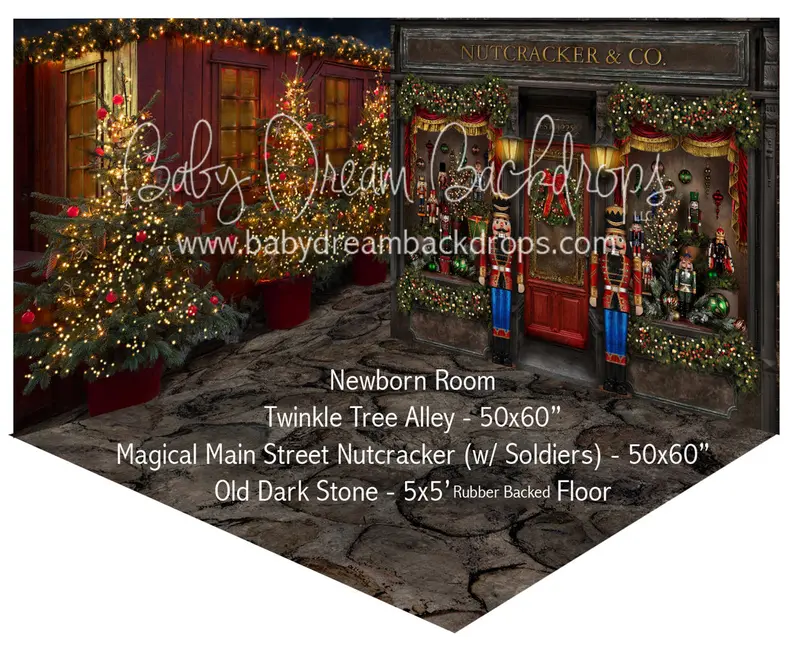 Twinkle Tree Alley And Magical Main Street Nutcrackers (With Soldiers) Newborn Room 1