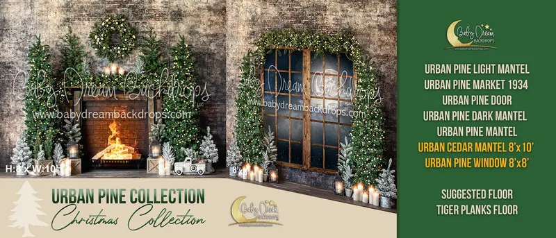 Urban Cedar Mantel And Urban Pine Window Bundle 1
