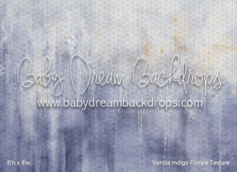 Vanilla Indigo Florals Texture (Vr) 1