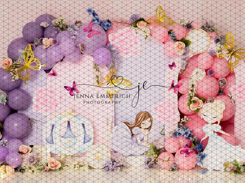 Whimsical Princess Arches And Butterflies (Je) 1