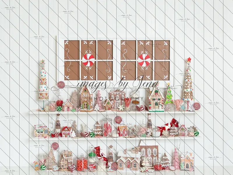 White Gingerbread Cottage Window (Jg) 1