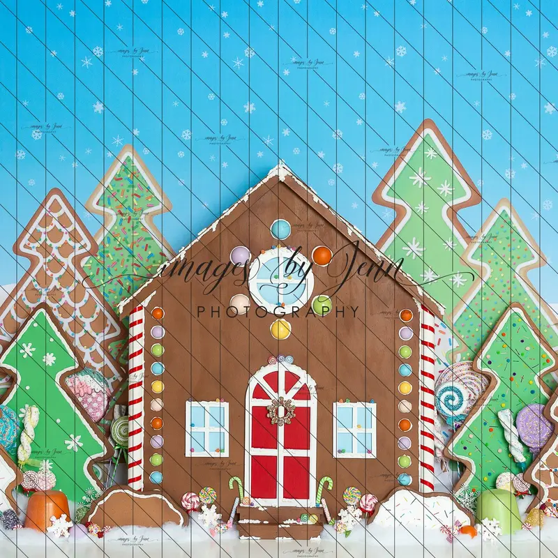 X Drop Candy Lane Gingerbread House 1
