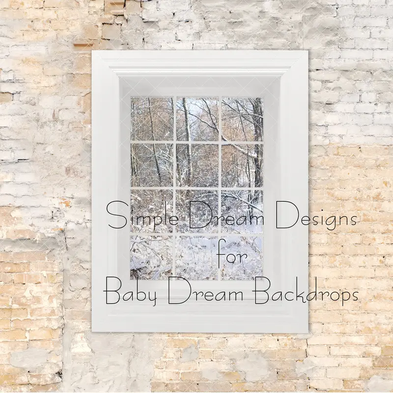 X Drop Christmas Brick Window 1