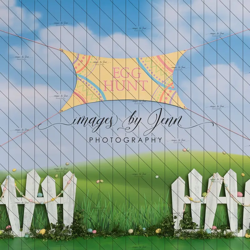 X Drop Egg Hunt Fence 1