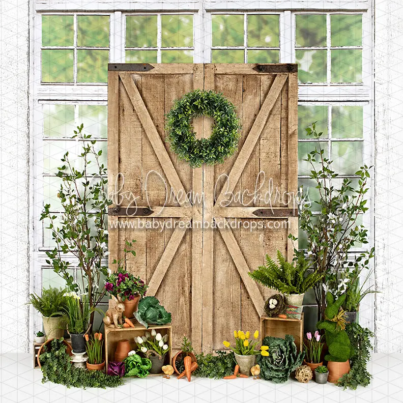 X Drop Garden Green House Door 1