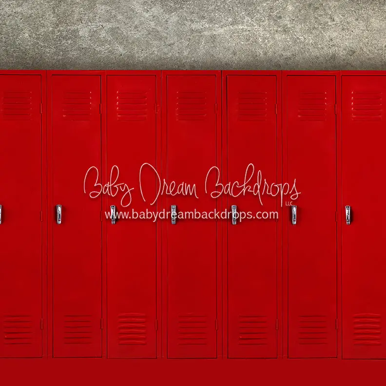 X Drop Locker Row Red 1