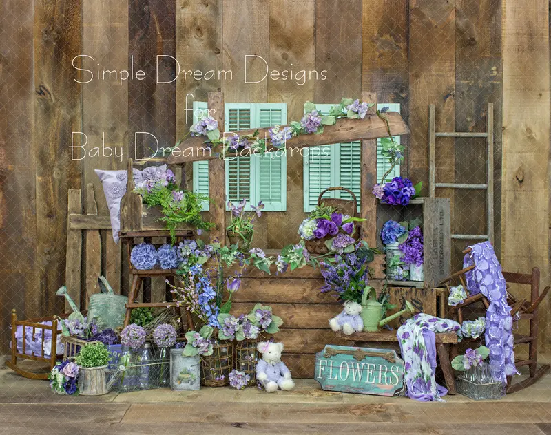 X Drop Rustic Purple Garden 1