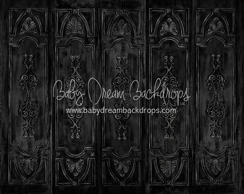 X Drop Shabby Panels Black 1