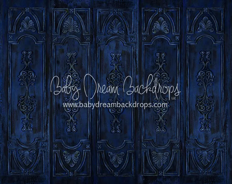 X Drop Shabby Panels Blue 1