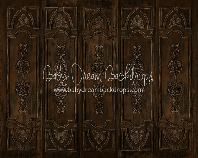 X Drop Shabby Panels Brown 1