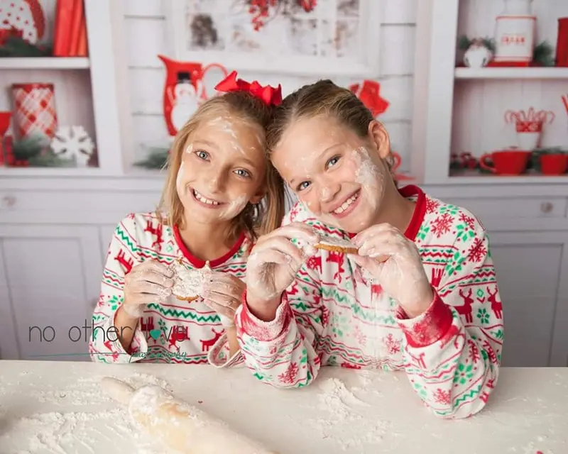 X Drop Simple Christmas Kitchen 1