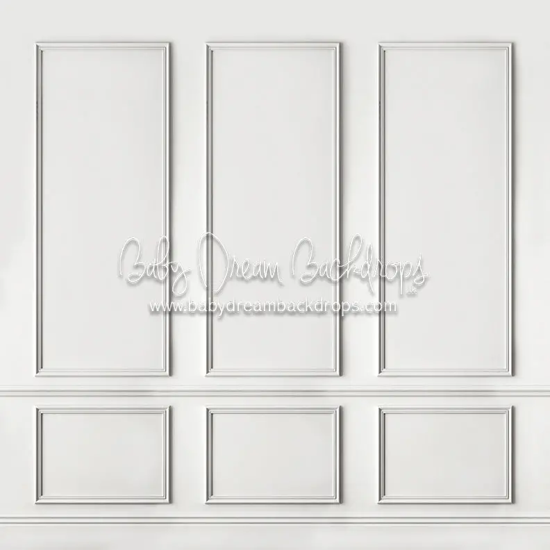 X Drop Simple Statement Wall White 1