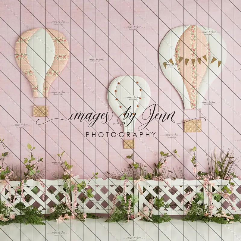 X Drop Up And Away Pink Balloons 1