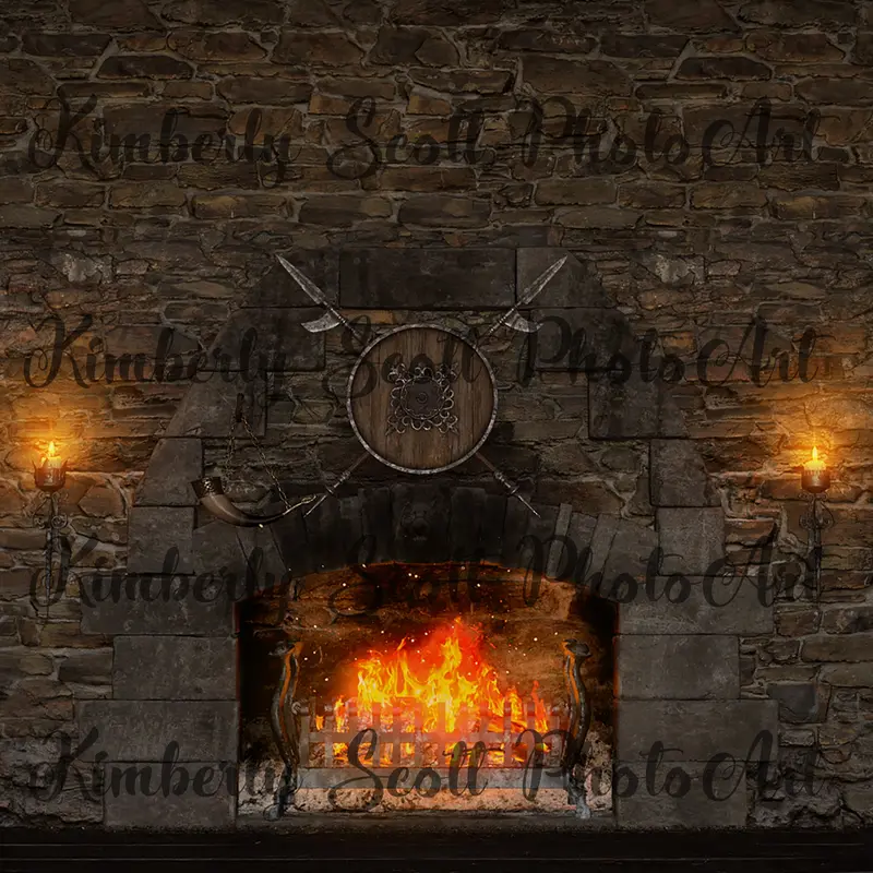 X Drop Viking Fireplace 1
