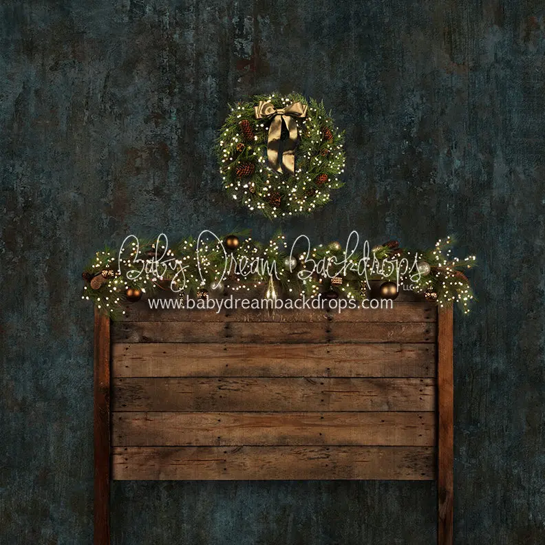 X Drop Waiting On Christmas Headboard Queen 1