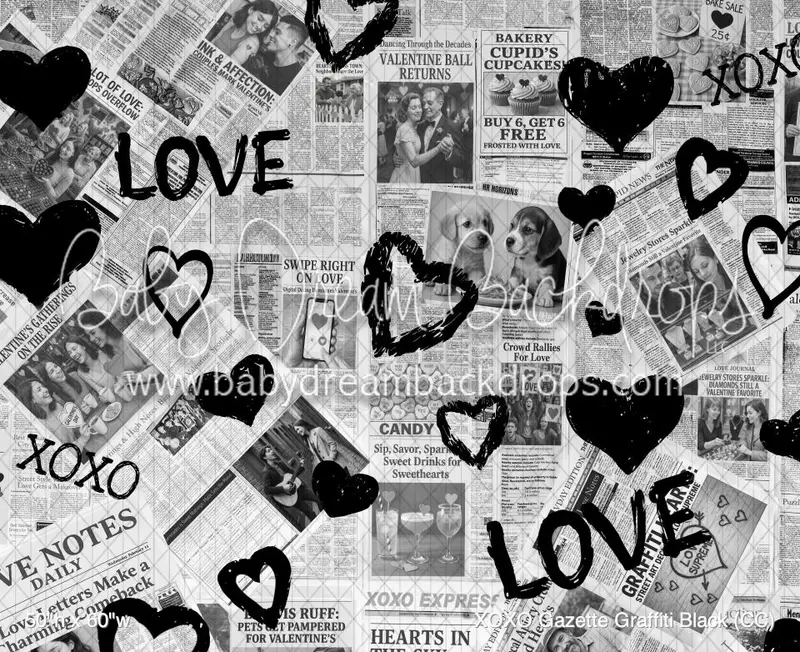 Xoxo Gazette Graffiti Black (Cc) 1