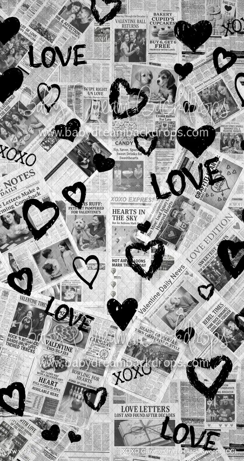 Xoxo Gazette Graffiti Black Sweeps (Cc) 1