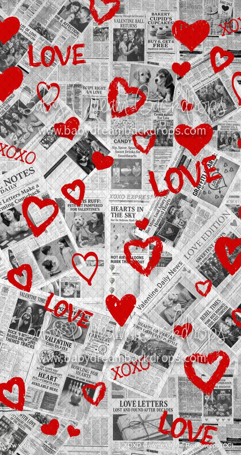 Xoxo Gazette Graffiti Red Sweeps (Cc) 1