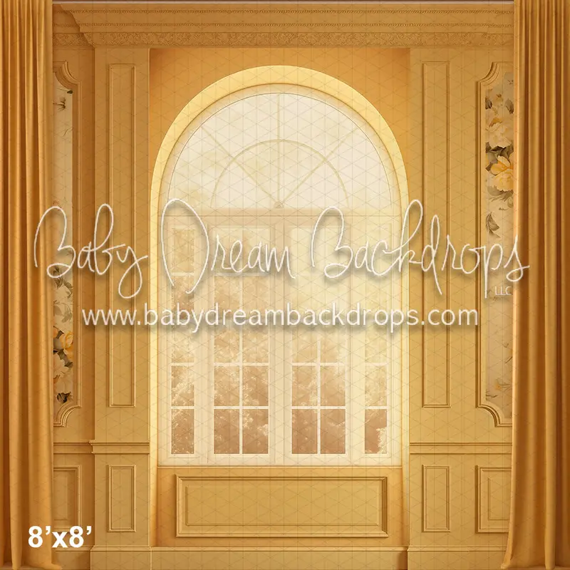 Yellow Floral Wainscoting Window (Az) 1