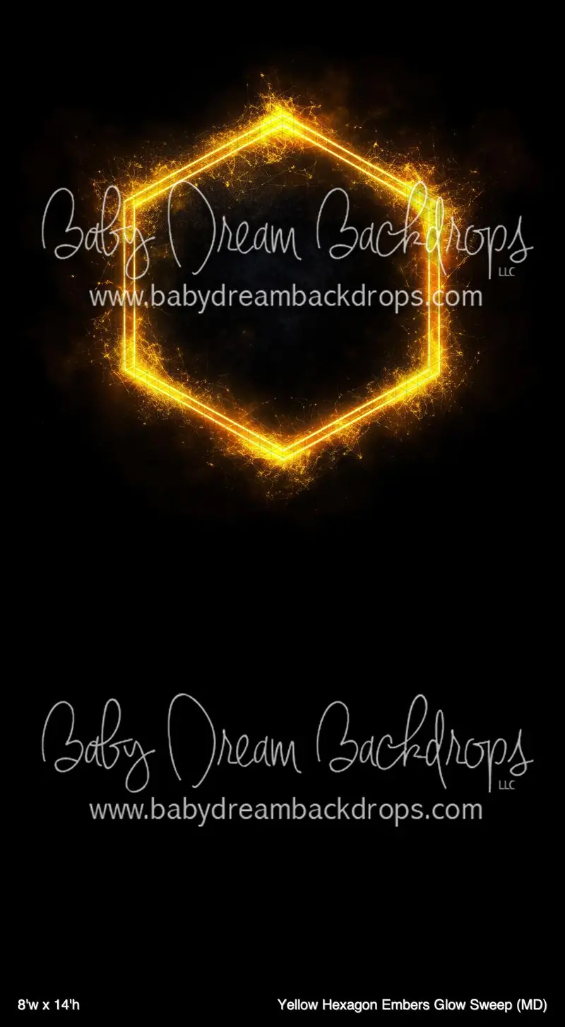 Yellow Hexagon Embers Glow Sweep (Md) 1
