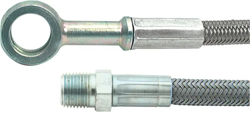 Allstar Performance 46441-24 An-4 Fuel Line Adapter – 24-Inch, 1/8" Npt To 10Mm Banjo 1