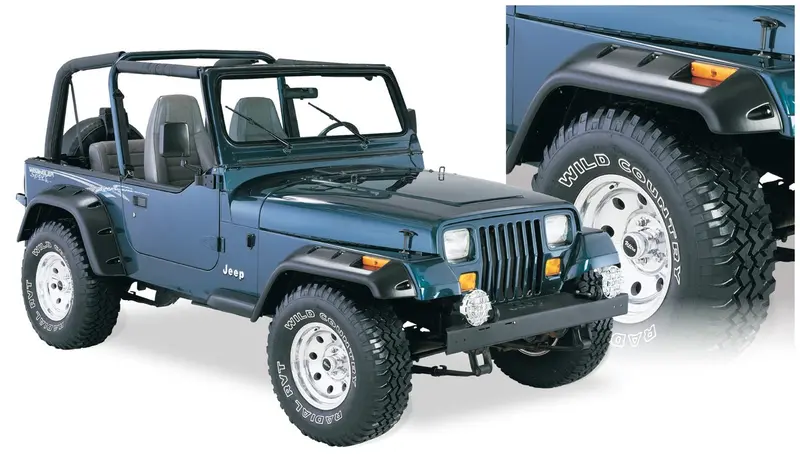 Bushwacker 10909-07 Cut-Out Fender Flares — Rugged, Oe-Style Replacement For Wider Tire Clearance 1