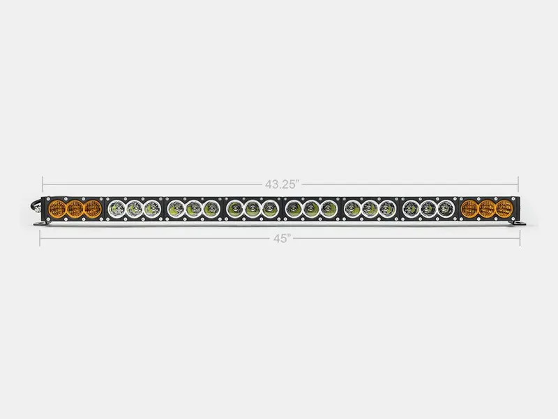 Cali Raised Led Cr2319 43" Dual-Color Amber/White Single-Row Led Light Bar 1