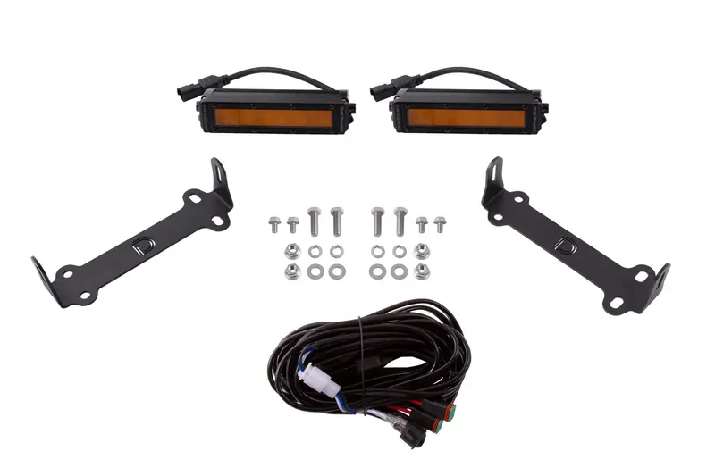 Diode Dynamics Stage Series Sae/Dot Led Lightbar Kit – Amber Wide Beam For 2014–2021 Toyota 4Runner 1