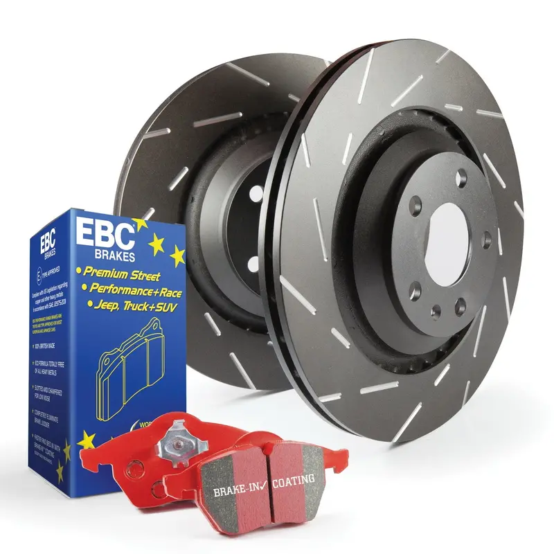Ebc Redstuff Brake Pad & Usr Drilled Rotor Kit – Front Axle Performance Package 1