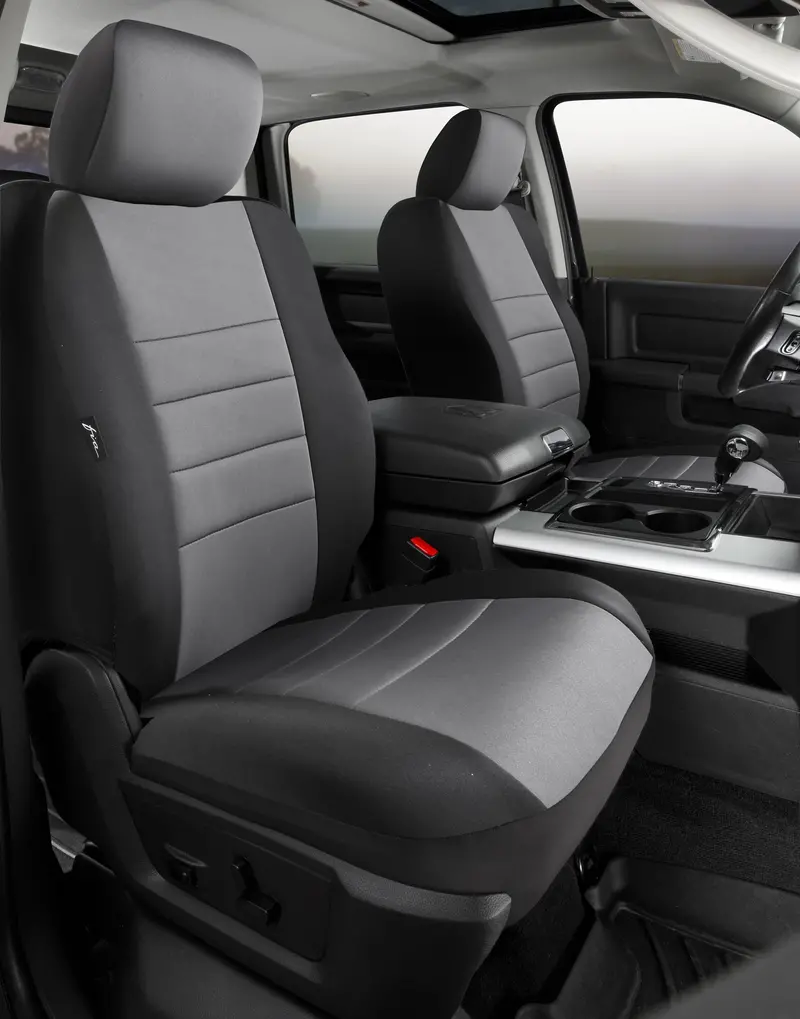 Fia Np99-46 Gray Neo™ Neoprene Custom-Fit Bucket Seat Covers For Trucks 1