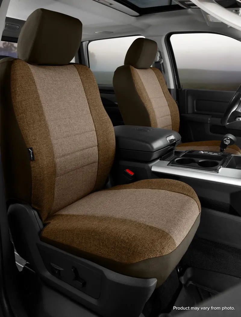 Fia Oe Custom Bucket Seat Covers — Taupe Tweed With Adjustable Headrests (Oe39-20) 1