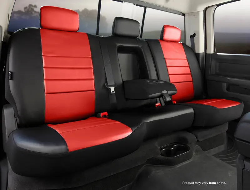Fia Sl60 Series Rear Seat Cover – Red Leatherette, Tailored Fit For Multiple Models 1