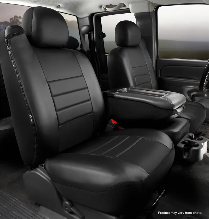 Fia Sl69-5 Leatherlite Custom Seat Covers – Black/Black, Tailored Fit 1