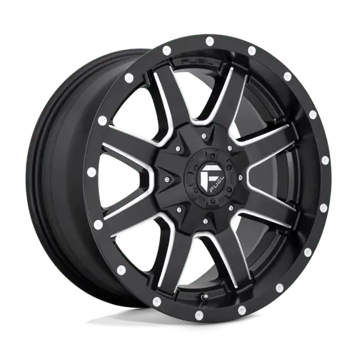 Fuel D53820829335 Forged Wheel — 20X8.25 Inches, 8-Lug 210Mm Pattern, Matte Black/Military Finish, -221Mm Offset 1
