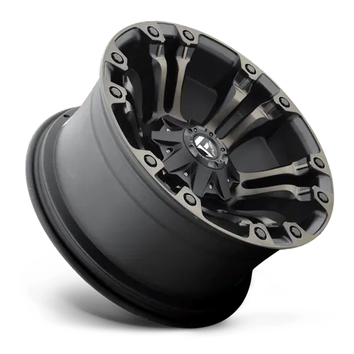 Fuel D56920902650 Alloy Wheel – 20X9", 5X4.5"/5X5", Matte Black With Dark Tint Machined Face 1