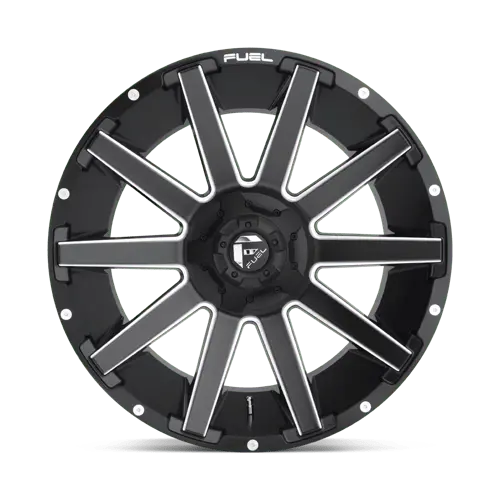 Fuel D61622202647 Alloy Wheel — 22X12 Inches, 5-Lug Pattern (4.5" & 5.0"), Matte Black With Military Finish, -44Mm Offset 1