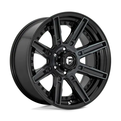 Fuel D708 20X9 Off-Road Wheel — 5X150Mm, Gloss Black With Machined Face And 1Mm Offset 1