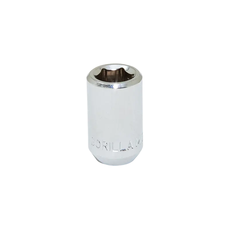 Gorilla Automotive Chrome Acorn-Style Lug Nuts – M12X1.5, Hex Socket, Bulk Pack 1