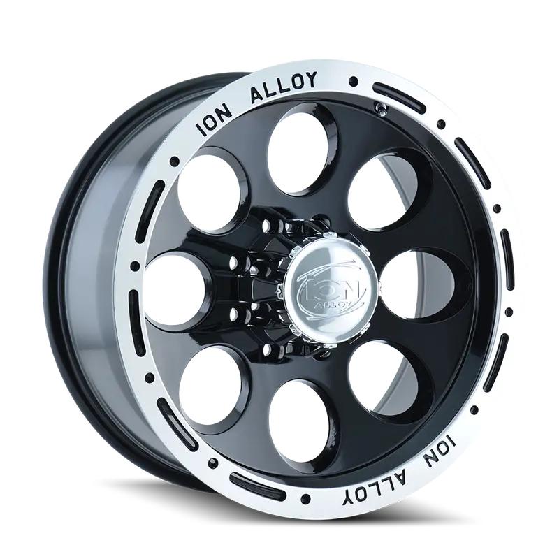 Ion 174-5173B Forged Alloy Wheel – 15X10", 5X127Mm, -38Mm Offset, Black/Machined Lip 1