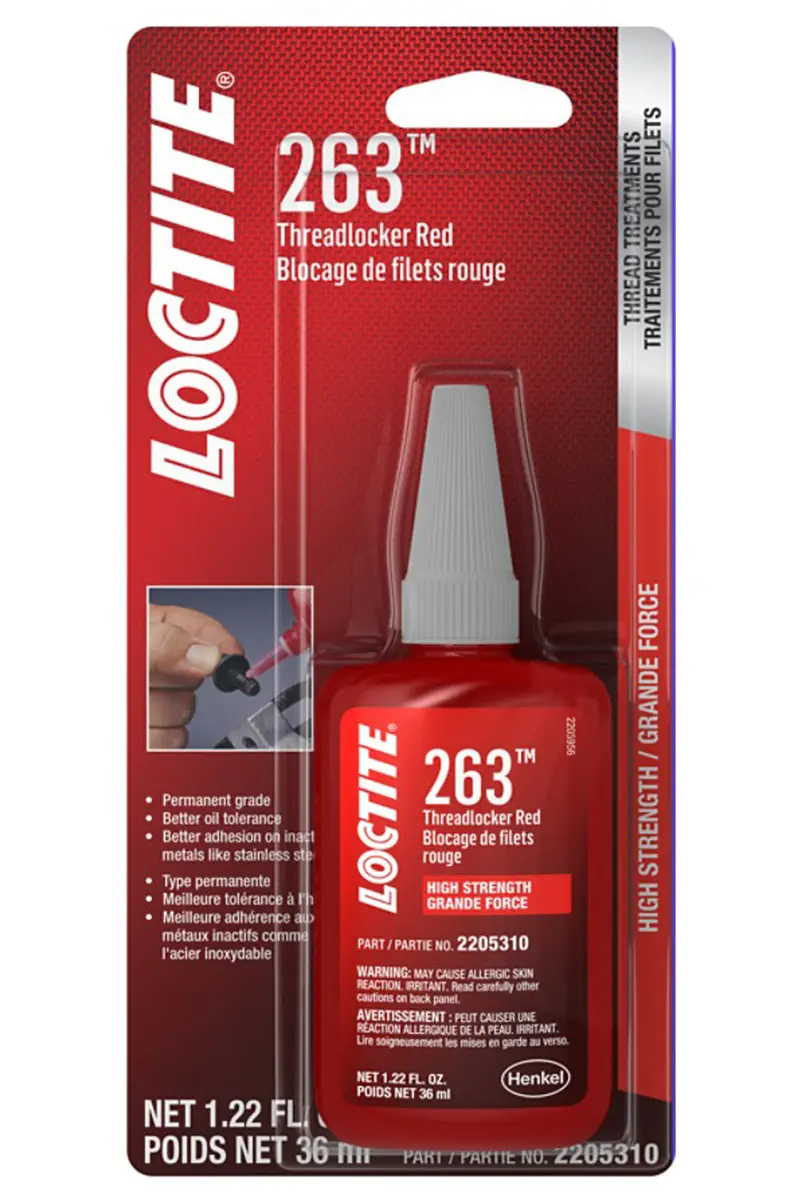 Loctite 2205310 Threadlocker Red 263 – Surface-Insensitive, 36 Ml Bottle 1