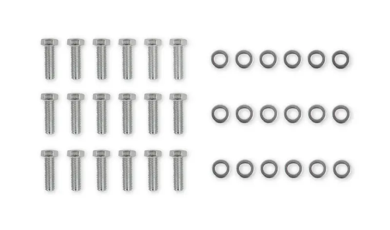 Mr. Gasket 954G Hex Head Intake Manifold Bolts – 3/8"-16 × 1.25", Includes Washers 1