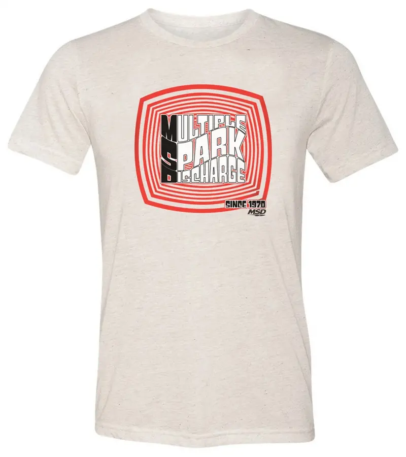 Msd Vintage-Inspired Crew Neck T-Shirt — Cream Color With 'Since 1970' Logo (10168-Smmsd) 1