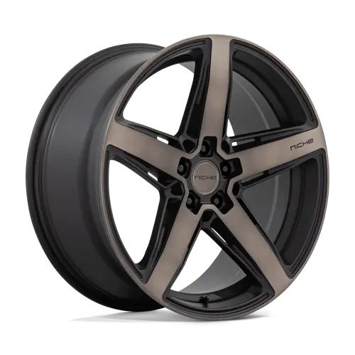Niche M271209033+38 Matte Black 20X9 Inch Alloy Wheel — 5X4.25 Bolt Pattern, 38Mm Offset 1