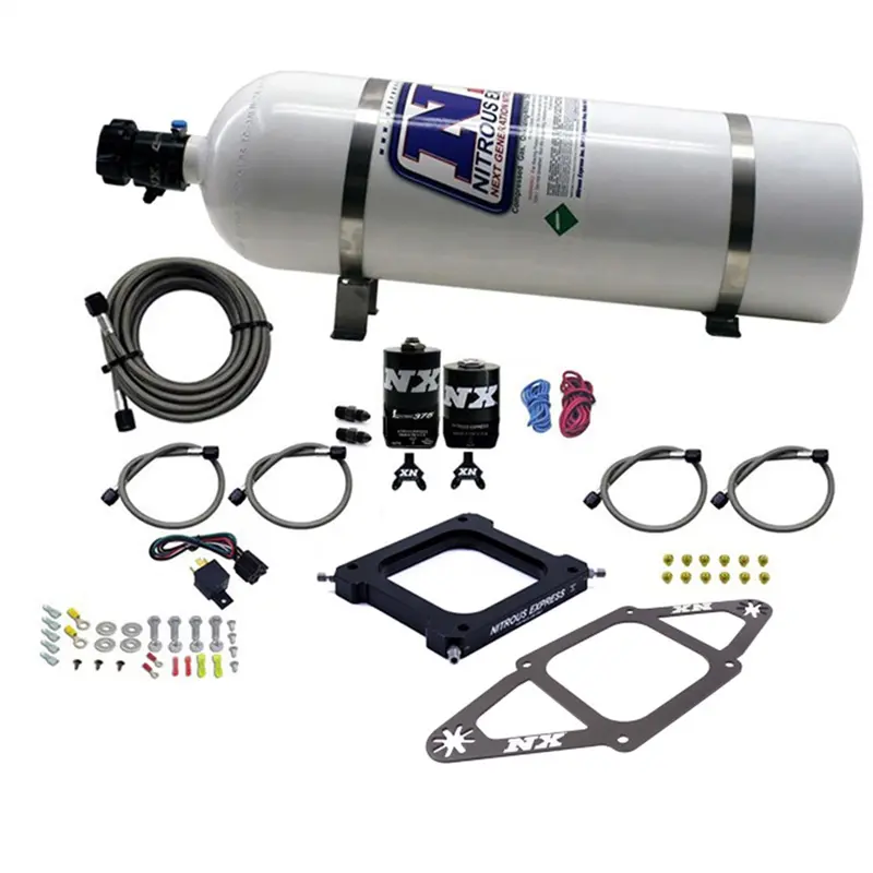 Nitrous Express 67170-15 Assassin Plate Nitrous System – Supports Up To 750 Hp, Includes 15Lb Bottle 1