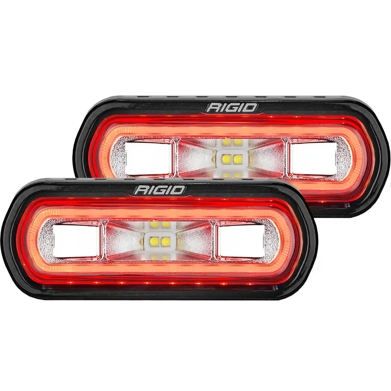 Rigid Industries 53122 Sr-L Series Red Halo Spreader Light Pod – 3-Wire Surface Mount 1