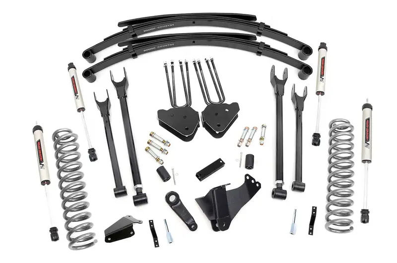 Rough Country 6-Inch 4-Link Lift System With V2 Shocks – For 2005–2007 Ford F-250/F-350 4Wd Diesel 1