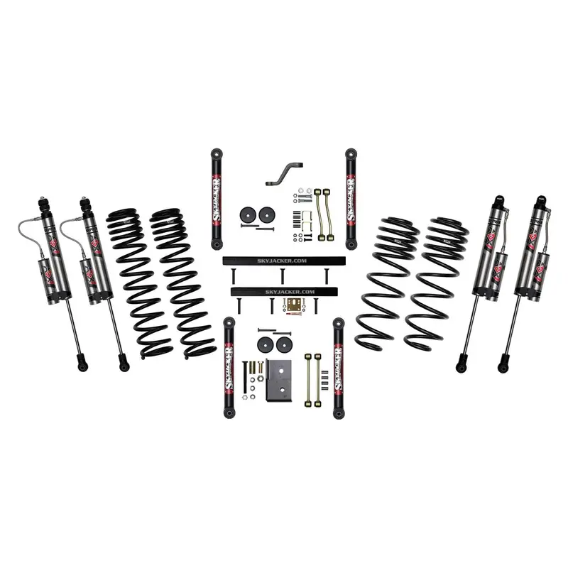 Skyjacker Tj403Bkxlt 4-Inch Lift Kit For 2003–2006 Jeep Wrangler Tj — Includes Adx 2.0 Remote Reservoir Shocks & Lower Links 1