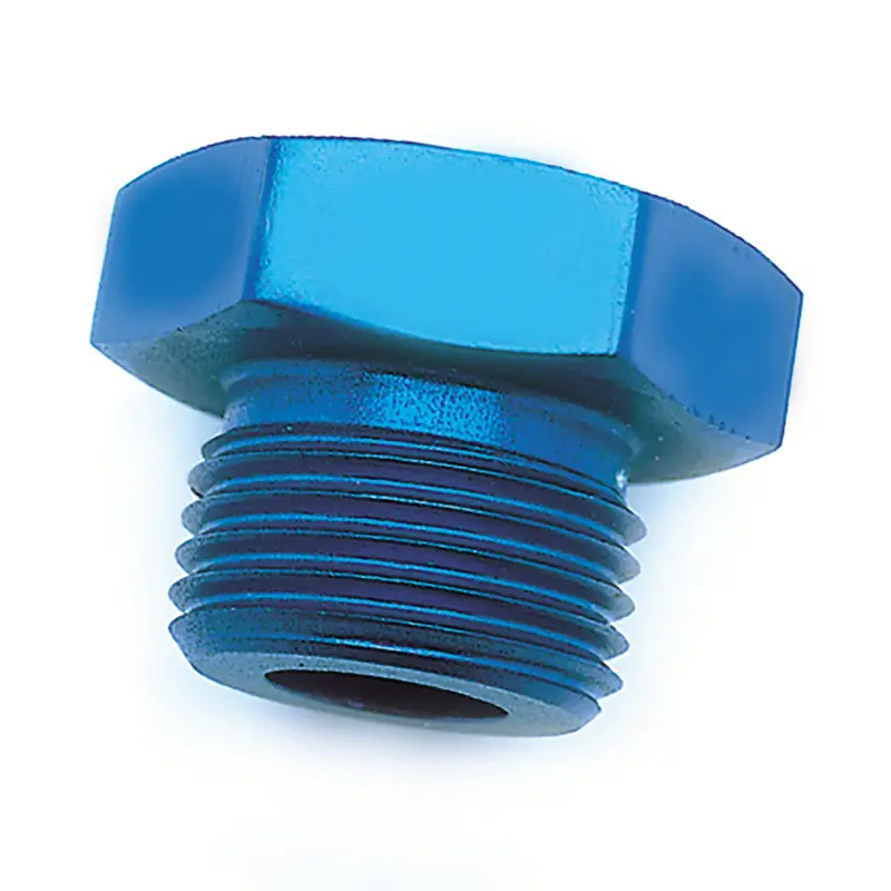 Speedfx -16An Anodized Blue Aluminum Pipe Plug Fitting – Single Unit For Fuel Or Oil Systems 1